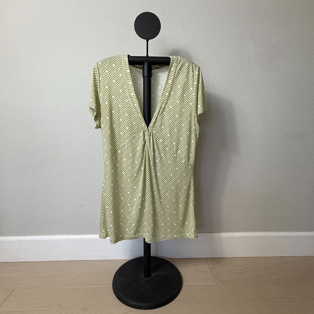 Banana Republic Factory Green V-Neck Top